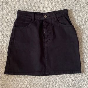 Brandy Melville Black Denim Skirt